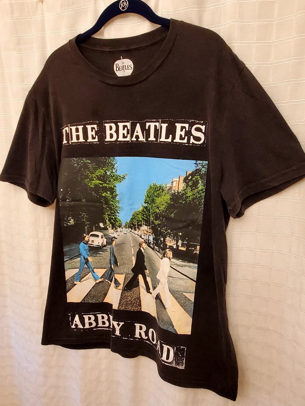 The Beatles Black Abbey Road Short Sleeve Tee, Size Large, 2022 Apple Corp